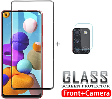 Tempered glass for Samsung Galaxy A21S camera lens screen protector for Samsung Galax A21 S A 21 S 21S protective glass film