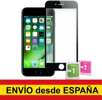 Tempered Glass Protector To IPHONE 7/8 BLACK Full Front