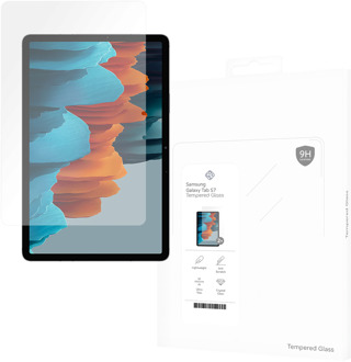 Tempered Glass Screen Protector geschikt voor Samsung Galaxy Tab S7 - Transparant - 2 stuks