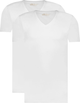 Ten Cate 32325 basic v-neck shirt 2-pack - Wit - L