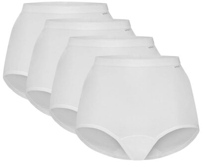 Ten Cate 32420 basic women high waist 4-pack - Wit - L