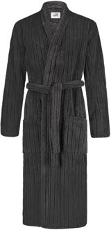 Ten Cate Badjas Heren Stripe Antraciet-M - M