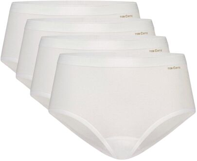 Ten Cate Basics Midi Slip 4-pack Wit-XL - XL
