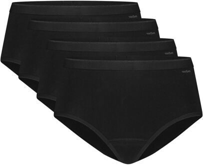 Ten Cate Basics Midi Slip 4-pack Zwart-XL - XL