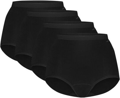 Ten Cate Basics Organic Cotton Stretch High Waist Slip 4-pack Zwart-XL - XL