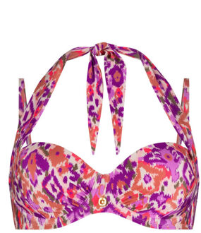 Ten Cate bikini top multiway padded wired bikini top dames multicolour-roze Veelkleurig - 38D
