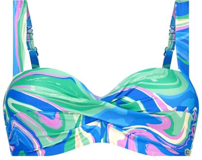 Ten Cate bikini top twisted padded wired - Blauw - 44C