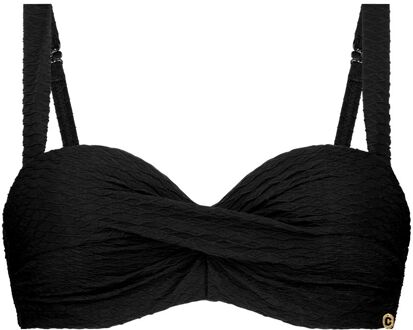 Ten Cate bikini top twisted padded wired - Zwart - 40C