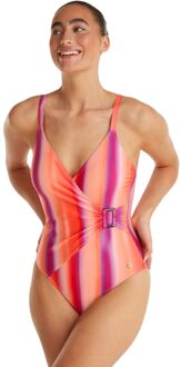 Ten Cate Buckle Padded Badpak Dames S/36 Paars dessin