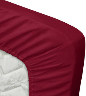 Ten Cate Katoensatijnen Topper Hoeslaken - 140x200 - Rood