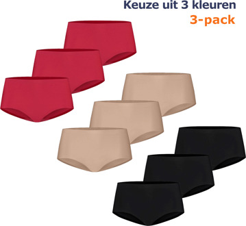 Ten Cate Secrets Midi Slip 3-pack Zwart-XL - XL