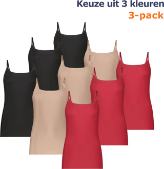 Ten Cate Secrets Spaghetti Top 3-pack Walnut-L - L