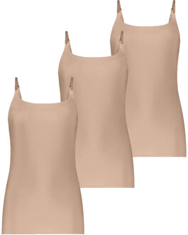 Ten Cate Secrets Spaghetti Top 3-pack Walnut-L - L