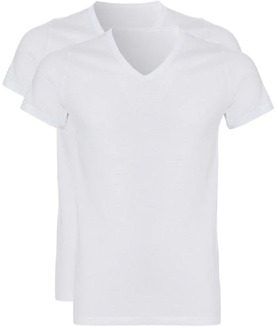 Ten Cate Shirt V-hals 2-Pack 3208  - XXL  - Wit