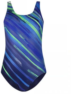 Ten Cate Soft Cup V-Neck Badpak Dames 4XL/48 Blauw dessin