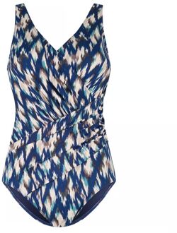 Ten Cate Soft Cup V-Neck Badpak Dames 4XL/48 Blauw