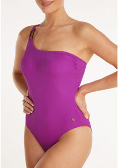 Ten Cate swimsuit one shoulder padded badpak dames - Paars - 36