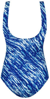 Ten Cate swimsuit soft cup v-neck wedstrijd badpak dames - Blauw - 38