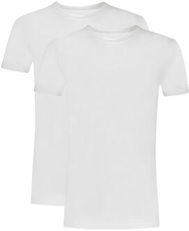 Ten Cate T-shirt High neck organic cotton 2-pack Wit - L