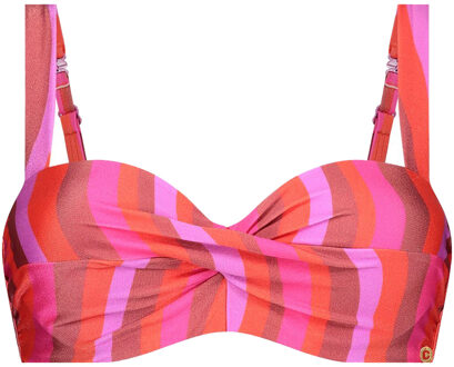 Ten Cate Twisted Padded Wired Bikini Top dames 36C Rood dessin