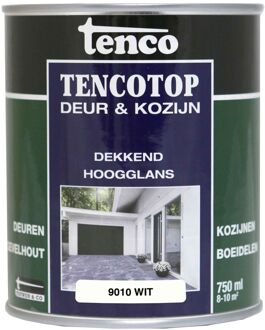 Tenco Houtbeschermingsbeits Hoogglans Wit 9010 0,75l
