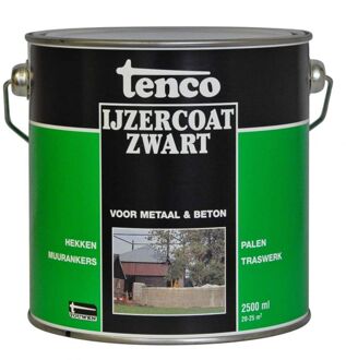 Tenco Ijzercoating Zwart - 2500 ml