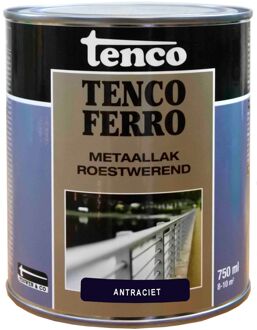 Tenco ijzerverf halfglanzend dekkend antraciet 414 750 ml