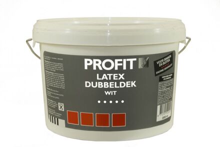Tenco Profit Latex Dubbeldek - Wit - 2,5 L