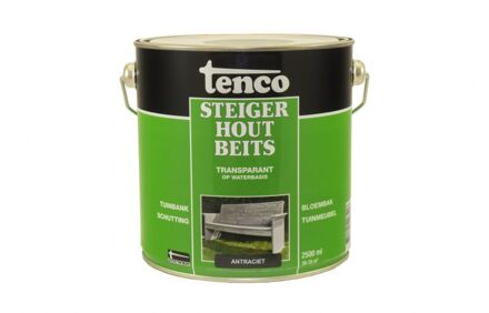 Tenco steigerhoutbeits antraciet - 2 5 liter