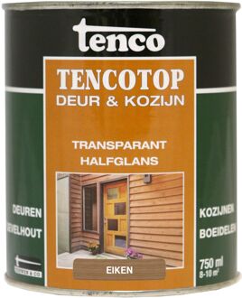 Tenco Tencotop Houtveredeling Deur & Kozijn Transparant Halfglans Eiken 0,75l