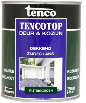 Tenco Tencotop Verfbeits Deur & Kozijn Dekkend Zijdeglans Rijtuiggroen 0,75l