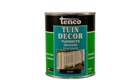 Tenco tuindecor beits dekkend zwart - 1 liter