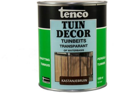 Tenco tuindecor beits transparant kastanjebruin - 1 liter