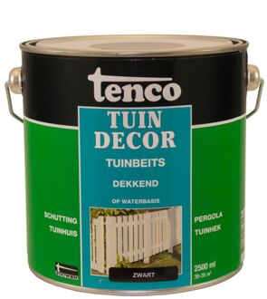 Tenco tuindecor / douglas beits dekkend zwart - 2 5 liter