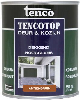 tencotop deur & kozijn dekkend hoogglans antiekbruin - 750 ml