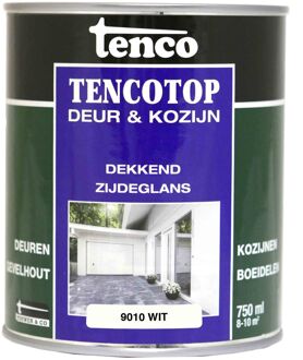 tencotop deur & kozijn dekkend zijdeglans wit - 750 ml