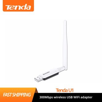 Tenda U1 300Mbps Draadloze Usb Wifi Adapter/Utral-Snelle Externe Draadloze Wi-fi Ontvanger/Draagbare Netwerkkaart/Zeer Compatibel