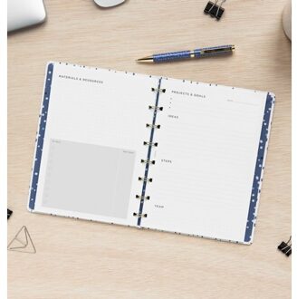 teNeues Filofax interieur, formaat a5, uitvoering projecten en doelen notitiepapier à 56