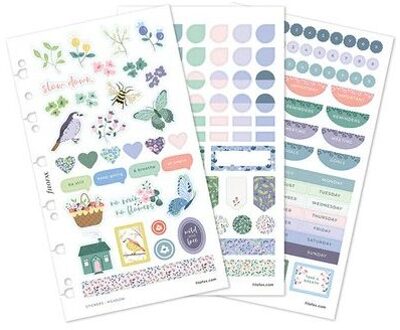 teNeues Filofax stickers - meadow blue