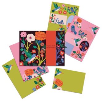 teNeues Roger la borde briefpapier met enveloppen - birdsong