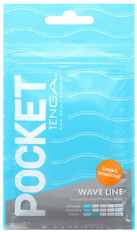 Tenga Pocket Stroker Single-Use Masturbator Lichtblauw - GEEN