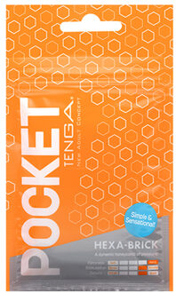 Tenga Pocket Stroker Single-Use Masturbator Oranje - GEEN