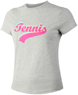 Tennis Signature T-shirt Dames grijs
