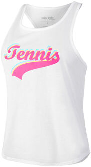 Tennis Signature Tanktop Dames wit - XS