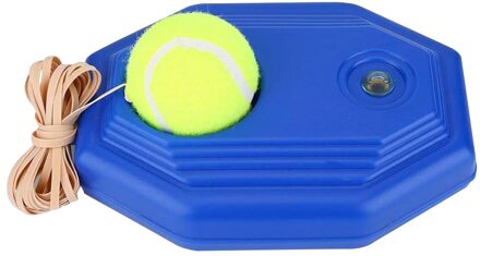 Tennis Trainer Met 2 Bal Zelf Studie Rebound Bal Plint Oefening Sport Sparring Apparaat Tennis Training Apparatuur Blauw