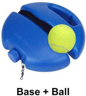 Tennis Trainer Met Bal Enkele Tennis Training Tool Zelf-Studie Rebound Bal Plint Oefening Sport Sparring Apparaat Gratis Base en bal