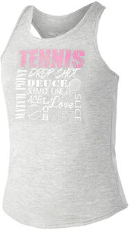 Tennis World Tanktop Meisjes grijs - 128,140,152,164