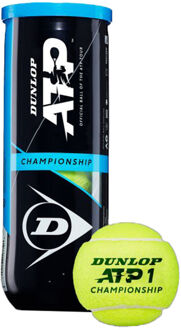 Tennisbal Atp Championship Rubber/vilt Geel 3 Stuks