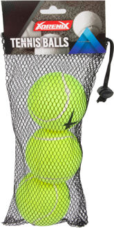 Tennisballen - 3x - hersluitbaar net - geel/groen - speelgoed
