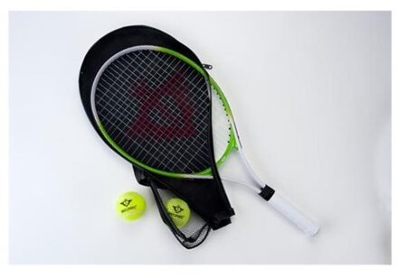 Tennisracket 25"", Aluminium met ballen Groen